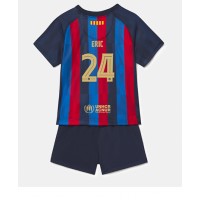 Fotbalové Dres Barcelona Eric Garcia #24 Dětské Domácí 2022-23 Krátký Rukáv (+ trenýrky)